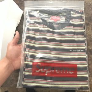Supreme Stripped Long Sleeve with 3M logo